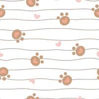 Children's pattern with cute teddy bear, seamless pattern. Vector texture.