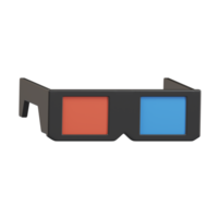 3d glasses icon 3d render illustration png