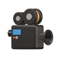 Movie Camera icon 3d render illustration png