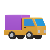 carga caminhão ícone 3d render ilustração png