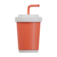 zacht drinken icoon 3d geven illustratie png