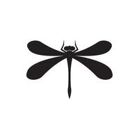 Dragonfly logo icon symbol vector design template illustration.