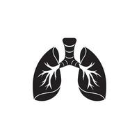 Lungs logo icon symbol vector template illustration design.