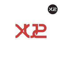 Letter XU2 Monogram Logo Design vector