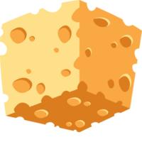 FREE  flat Illustration Cheese png