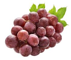 Red grape isolated on white background photo