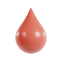 3d ilustração do sangue Renderização ícone png