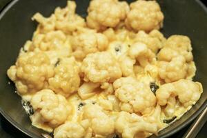 Vegetables Cauliflower fried in a batter of egg and flour photo