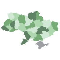 ukraina Karta. Karta av ukraina i administrativ regioner png