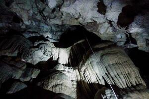 Inside a cave photo