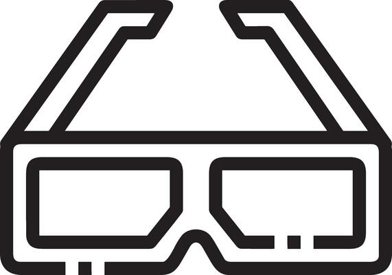 Glasses optical icon symbol image vector. Illustration of sunglasses protection eyesight graphic design image