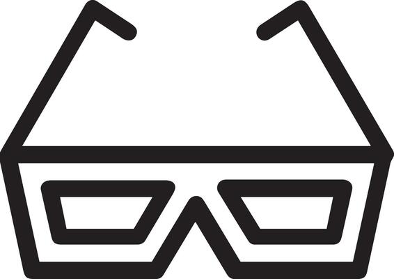 Glasses optical icon symbol image vector. Illustration of sunglasses protection eyesight graphic design image