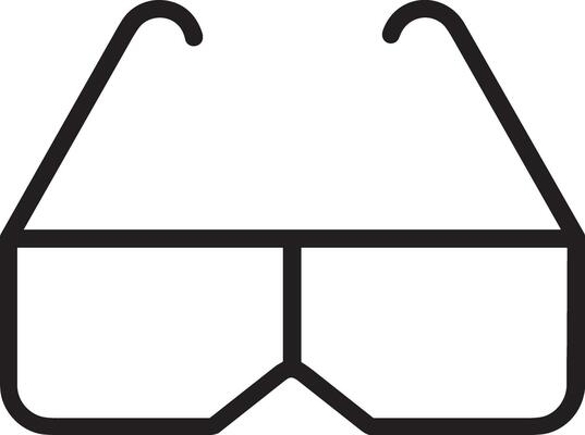 Glasses optical icon symbol image vector. Illustration of sunglasses protection eyesight graphic design image