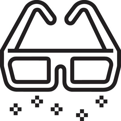 Glasses optical icon symbol image vector. Illustration of sunglasses protection eyesight graphic design image