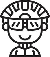Glasses optical icon symbol image vector. Illustration of sunglasses protection eyesight graphic design image vector