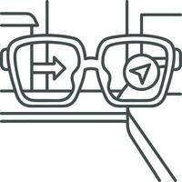 Glasses optical icon symbol image vector. Illustration of sunglasses protection eyesight graphic design image vector