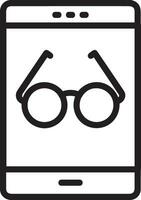Glasses optical icon symbol image vector. Illustration of sunglasses protection eyesight graphic design image vector