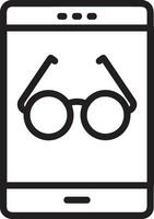 Glasses optical icon symbol image vector. Illustration of sunglasses protection eyesight graphic design image vector