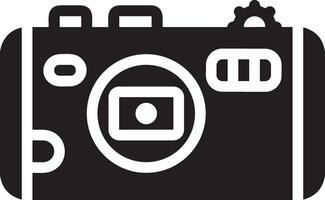 Camera photography icon symbol vector image. Illustration of multimedia photographic lens graphic design image