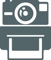 Camera photography icon symbol vector image. Illustration of multimedia photographic lens graphic design image