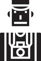 Camera photography icon symbol vector image. Illustration of multimedia photographic lens graphic design image