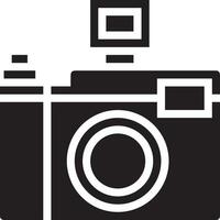 Camera photography icon symbol vector image. Illustration of multimedia photographic lens graphic design image