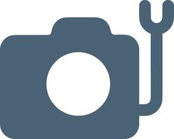 Camera photography icon symbol vector image. Illustration of multimedia photographic lens graphic design image