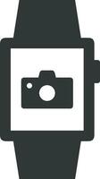 Camera photography icon symbol vector image. Illustration of multimedia photographic lens graphic design image