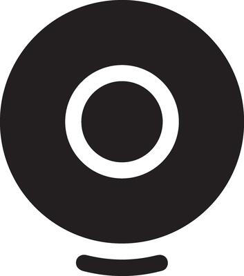 Camera photography icon symbol vector image. Illustration of multimedia photographic lens graphic design image