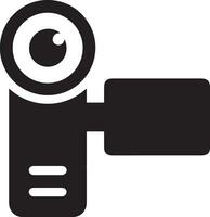 Camera photography icon symbol vector image. Illustration of multimedia photographic lens graphic design image