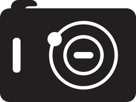 Camera photography icon symbol vector image. Illustration of multimedia photographic lens graphic design image