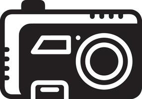 Camera photography icon symbol vector image. Illustration of multimedia photographic lens graphic design image