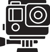 Camera photography icon symbol vector image. Illustration of multimedia photographic lens graphic design image