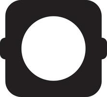 Camera photography icon symbol vector image. Illustration of multimedia photographic lens graphic design image