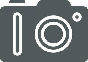 Camera photography icon symbol vector image. Illustration of multimedia photographic lens graphic design image