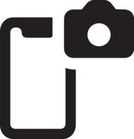 Camera photography icon symbol vector image. Illustration of multimedia photographic lens graphic design image