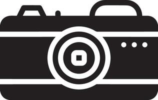 Camera photography icon symbol vector image. Illustration of multimedia photographic lens graphic design image