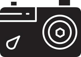 Camera photography icon symbol vector image. Illustration of multimedia photographic lens graphic design image