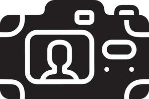 Camera photography icon symbol vector image. Illustration of multimedia photographic lens graphic design image