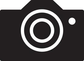 Camera photography icon symbol vector image. Illustration of multimedia photographic lens graphic design image