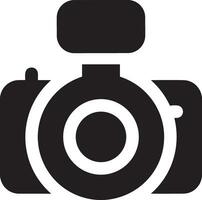 Camera photography icon symbol vector image. Illustration of multimedia photographic lens graphic design image