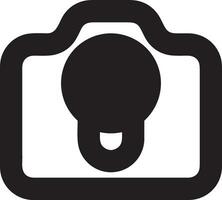 Camera photography icon symbol vector image. Illustration of multimedia photographic lens graphic design image