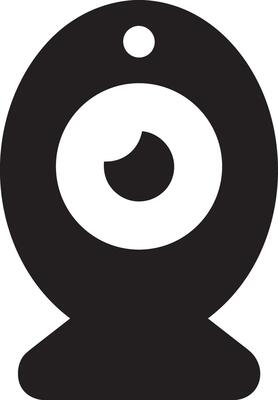 Camera photography icon symbol vector image. Illustration of multimedia photographic lens graphic design image