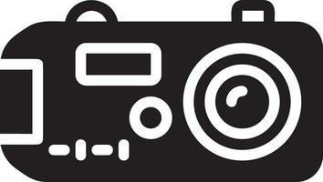 Camera photography icon symbol vector image. Illustration of multimedia photographic lens graphic design image