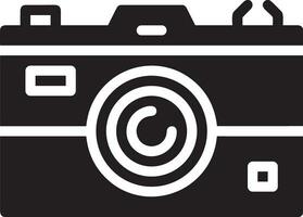 Camera photography icon symbol vector image. Illustration of multimedia photographic lens graphic design image