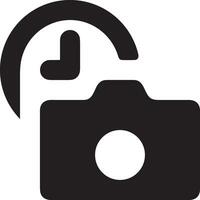 Camera photography icon symbol vector image. Illustration of multimedia photographic lens graphic design image