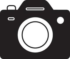 Camera photography icon symbol vector image. Illustration of multimedia photographic lens graphic design image