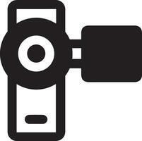 Camera photography icon symbol vector image. Illustration of multimedia photographic lens graphic design image