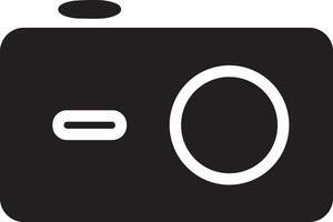 Camera photography icon symbol vector image. Illustration of multimedia photographic lens graphic design image