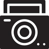 Camera photography icon symbol vector image. Illustration of multimedia photographic lens graphic design image